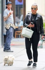KELLY OSBOURNE Walks Her Dog Out in New York 05/30/2017