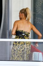 KELLY ROHRBACH on Her Balcony in Miami Beach 05/13/2017