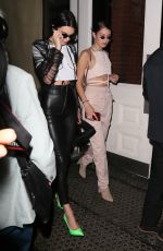 KENDALL JENNER and BELLA HADID Out in New York 04/30/2017
