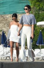 KENDALL JENNER and KOURTNEY KARDASHIAN Out in Antibes 05/23/2017
