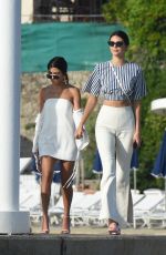 KENDALL JENNER and KOURTNEY KARDASHIAN Out in Antibes 05/23/2017