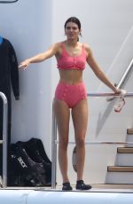 KENDALL JENNER in Bikini at a Yacht in Cannes 05/23/2017