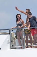 KENDALL JENNER in Bikini with Friends at a Yacht in Cannes 05/23/2017