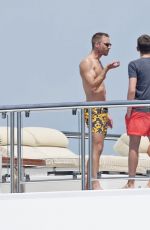 KENDALL JENNER in Bikini with Friends at a Yacht in Cannes 05/23/2017