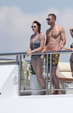 KENDALL JENNER in Bikini with Friends at a Yacht in Cannes 05/23/2017