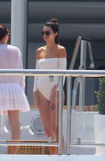 KENDALL JENNER in Swimsuit in Cannes 05/24/2017
