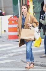 KERI RUSSELL Out Shopping in New York 05/12/2017