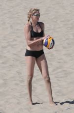 KERRI WALSH JENNINGS in Bikini on the Beach in Los Angeles 05/22/2017