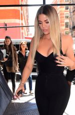 KHLOE and KIM KARDASHIAN at Mercer Restaurant in New York 05/15/2017
