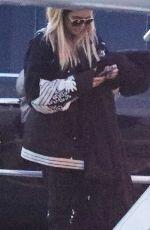 KHLOE KARDASHIAN Boarding a Private Plane in Los Angeles 05/14/2017