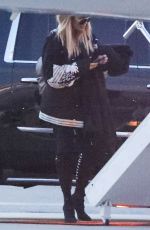 KHLOE KARDASHIAN Boarding a Private Plane in Los Angeles 05/14/2017