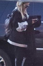 KHLOE KARDASHIAN Boarding a Private Plane in Los Angeles 05/14/2017