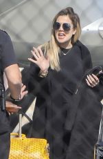 KHLOE KARDASHIAN Landing in a Private Jet in Los Angeles 05/24/2017