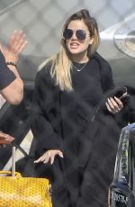 KHLOE KARDASHIAN Landing in a Private Jet in Los Angeles 05/24/2017
