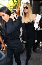 KIM and KHLOE KARDASHIAN at Joe