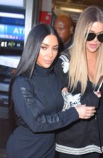 KIM and KHLOE KARDASHIAN at Joe