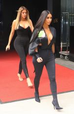 KIM and KHLOE KARDASHIAN Leaves Her Hotel in New York 05/15/2017
