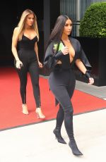 KIM and KHLOE KARDASHIAN Leaves Her Hotel in New York 05/15/2017