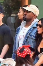 KIM KARDASHIAN and Kanye West at Disnayland in Anaheim 05/23/2017