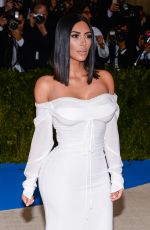 KIM KARDASHIAN at 2017 MET Gala in New York 05/01/2017