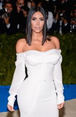 KIM KARDASHIAN at 2017 MET Gala in New York 05/01/2017