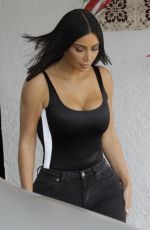 KIM KARDASHIAN Filming KUWTK at Casa Veaga in Los Angeles 05/05/2017