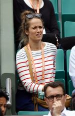 KIM SEARS Watching Her Husband Andy Murray at Roland Garros in Paris 05/29/2017