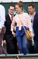 KIM SEARS Watching Her Husband Andy Murray at Roland Garros in Paris 05/29/2017