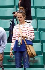 KIM SEARS Watching Her Husband Andy Murray at Roland Garros in Paris 05/29/2017