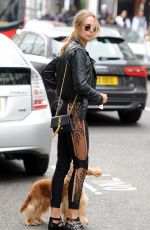 KIMBERLEY GARNER Walks Her Dog Out in London 05/13/2017