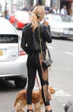 KIMBERLEY GARNER Walks Her Dog Out in London 05/13/2017