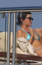 KOURTNEY KARDASHIAN and KENDALL JENNER in Bikinis on a Yacht in Antibes 05/25/2017