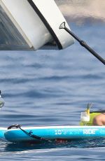KOURTNEY KARDASHIAN and KENDALL JENNER in Bikinis on a Yacht in Antibes 05/25/2017