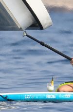 KOURTNEY KARDASHIAN and KENDALL JENNER in Bikinis on a Yacht in Antibes 05/25/2017