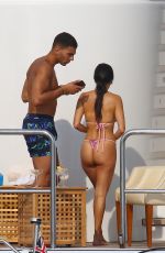 KOURTNEY KARDASHIAN and KENDALL JENNER in Bikinis on a Yacht in Antibes 05/25/2017