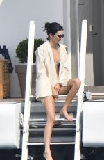 KOURTNEY KARDASHIAN and KENDALL JENNER in Bikinis on a Yacht in Antibes 05/25/2017