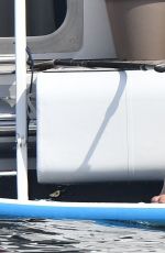 KOURTNEY KARDASHIAN and KENDALL JENNER in Bikinis on a Yacht in Antibes 05/25/2017