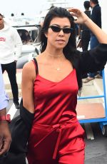 KOURTNEY KARDASHIAN Boarding a Plane in Cannes 05/26/2017
