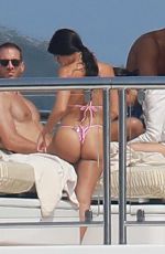 KOURTNEY KARDASHIAN in Bikini on a Yacht in Antibes 05/24/2017