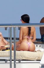 KOURTNEY KARDASHIAN in Bikini on a Yacht in Antibes 05/24/2017