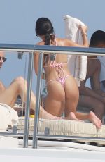 KOURTNEY KARDASHIAN in Bikini on a Yacht in Antibes 05/24/2017