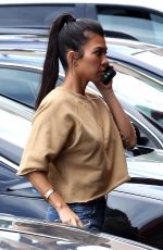 KOURTNEY KARDASHIAN in Ripped Jeans Out in Studio City 05/08/2017