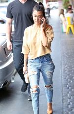 KOURTNEY KARDASHIAN in Ripped Jeans Out in Studio City 05/08/2017