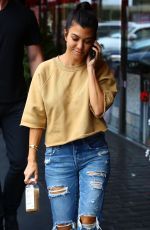 KOURTNEY KARDASHIAN in Ripped Jeans Out in Studio City 05/08/2017