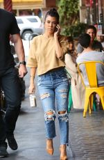 KOURTNEY KARDASHIAN in Ripped Jeans Out in Studio City 05/08/2017