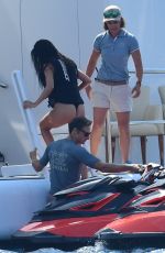 KOURTNEY KARDASHIAN in Swimsuit at a Yacht in Cannes 05/24/2017