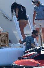 KOURTNEY KARDASHIAN in Swimsuit at a Yacht in Cannes 05/24/2017