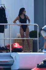 KOURTNEY KARDASHIAN in Swimsuit at a Yacht in Cannes 05/24/2017