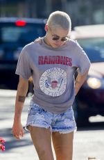 KRISTEN STEWART in Denim Shorts Out in New Orleans 05/11/2017