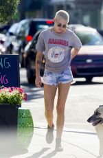 KRISTEN STEWART in Denim Shorts Out in New Orleans 05/11/2017